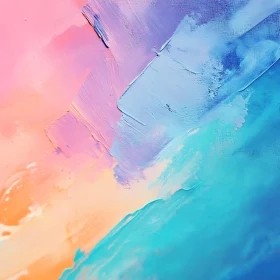 Abstract Pastel Color Field Painting