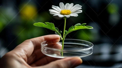 Scientific Examination of Daisy Flower