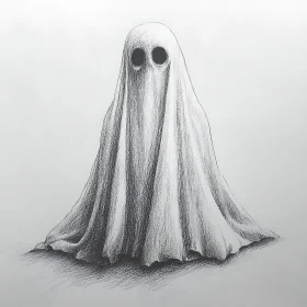 Ethereal Apparition: A Ghostly Sketch