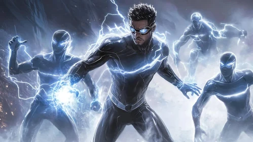 Superhero Lightning Power Unleashed Artwork