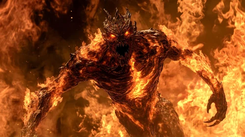 Burning Demon: A Creature of Fire