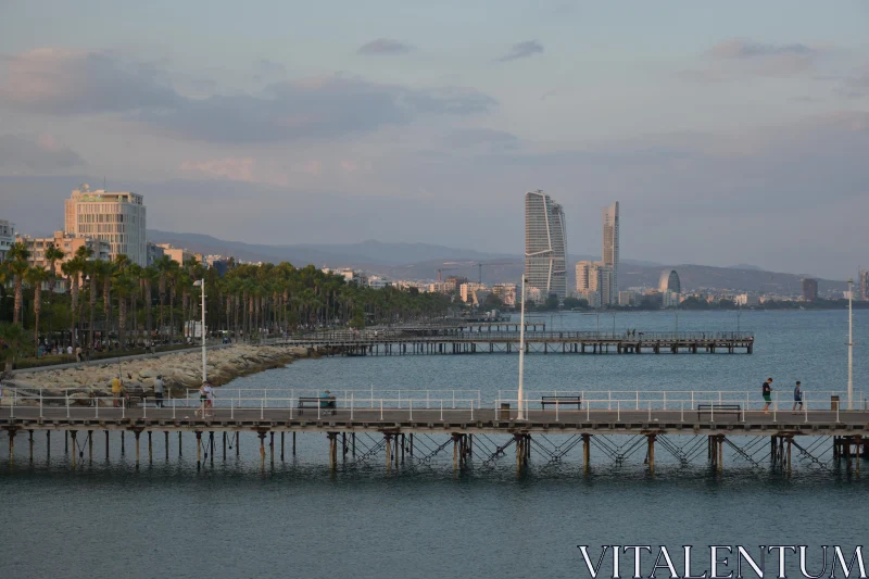 Limassol's Coastal Vista Free Stock Photo