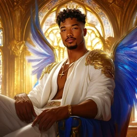 Male Angel with Golden Details