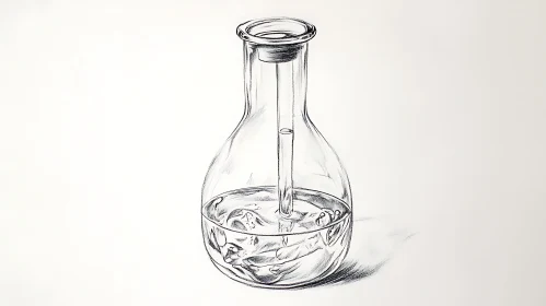 Scientific Flask Illustration