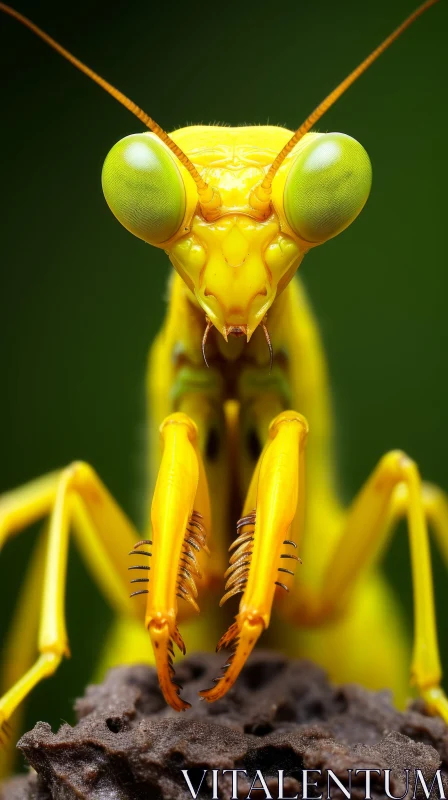 Realistic Rendered Image of a Yellow Ant - Indonesian Art AI Image