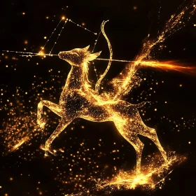Celestial Archer - Golden Star Art