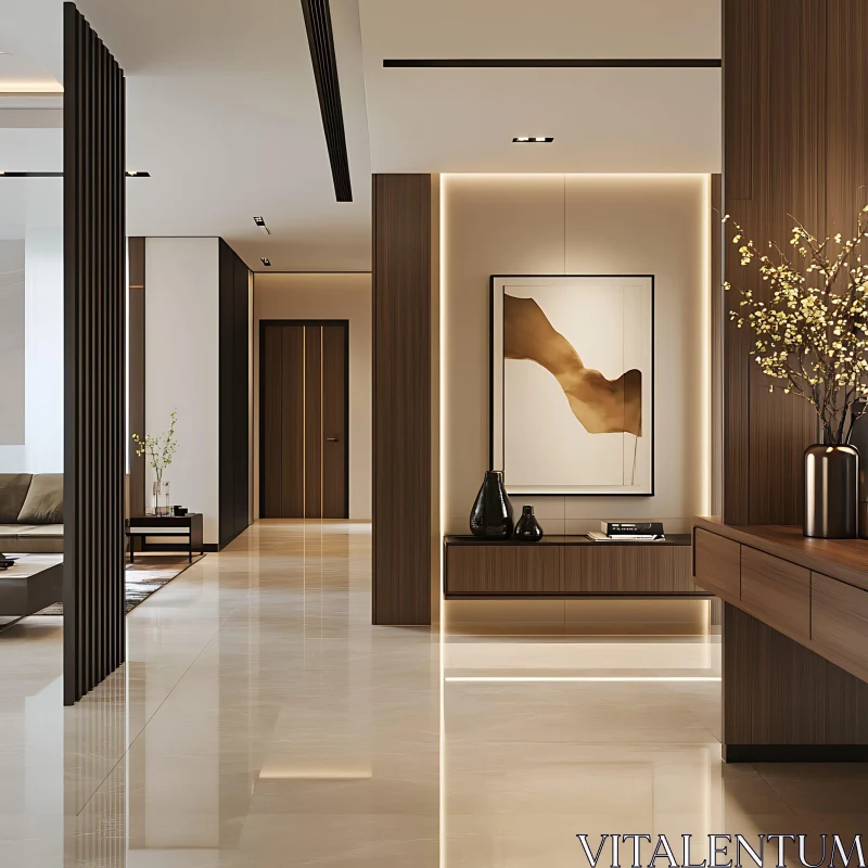 AI ART Modern Home Interior with Clean Lines