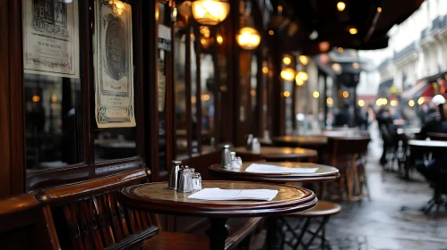 Outdoor Seating at a European Cafe