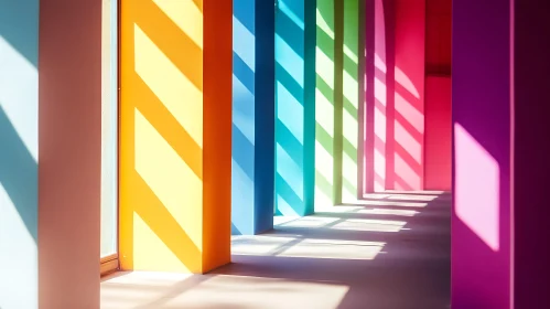 Chromatic Columns with Sunlight and Shadow