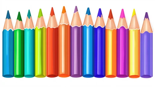 Color Pencil Spectrum Art