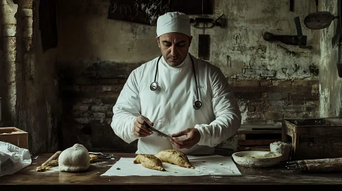 Traditional Bread Making in a Rustic Setting