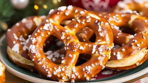 Sweet Pretzels with Sugar Crystals