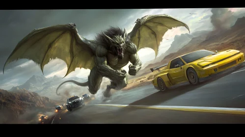 Winged Beast vs. Yellow Sports Car