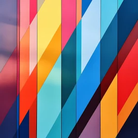 Geometric Colorful Lines Design