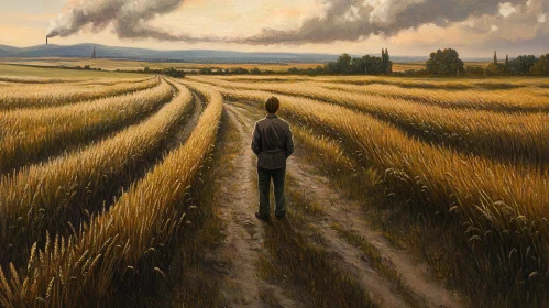 Solitude in a Wheat Field