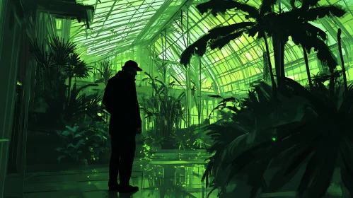 Emerald Greenhouse Silhouette