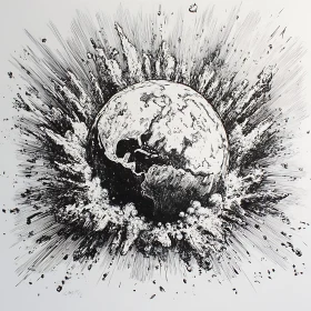 Monochromatic Globe Explosion