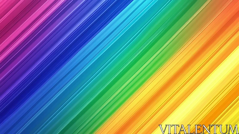 AI ART Colorful Diagonal Stripes Abstract Art