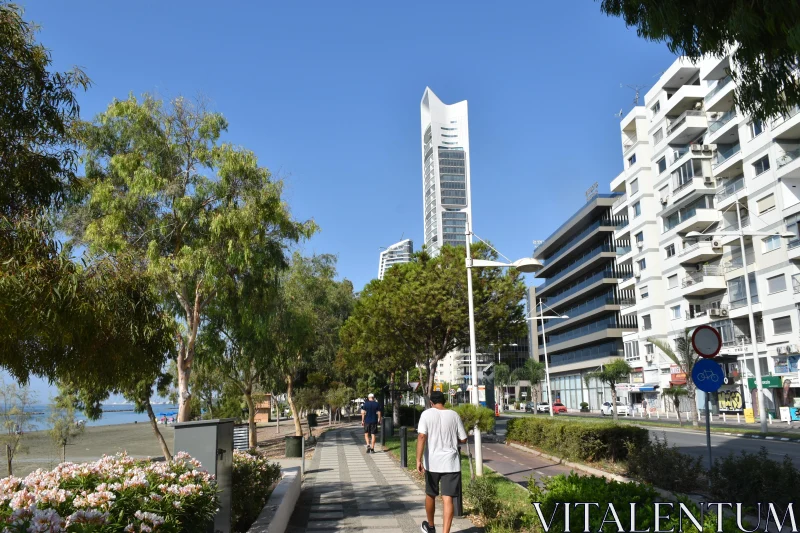 Modern Urban Scene in Limassol, Cyprus Free Stock Photo