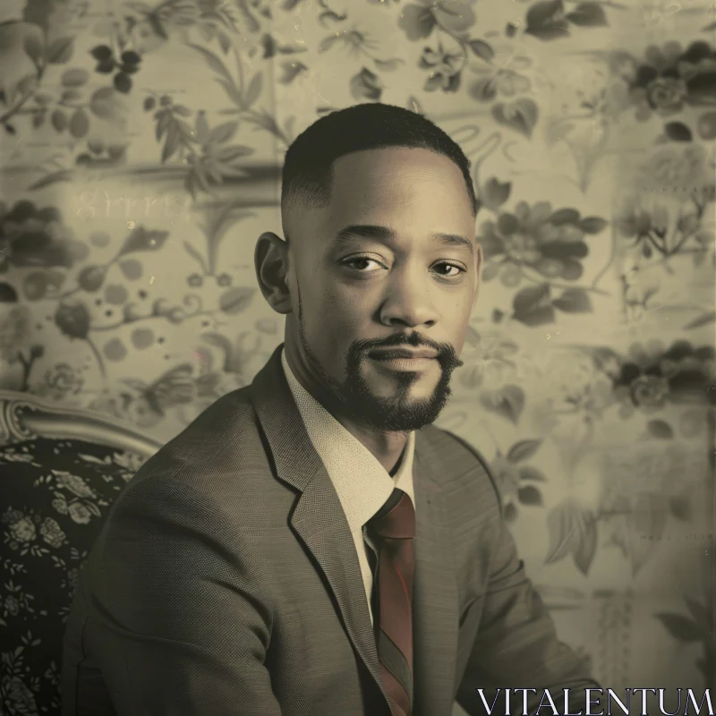 Vintage Portrait of Will Smith AI Image