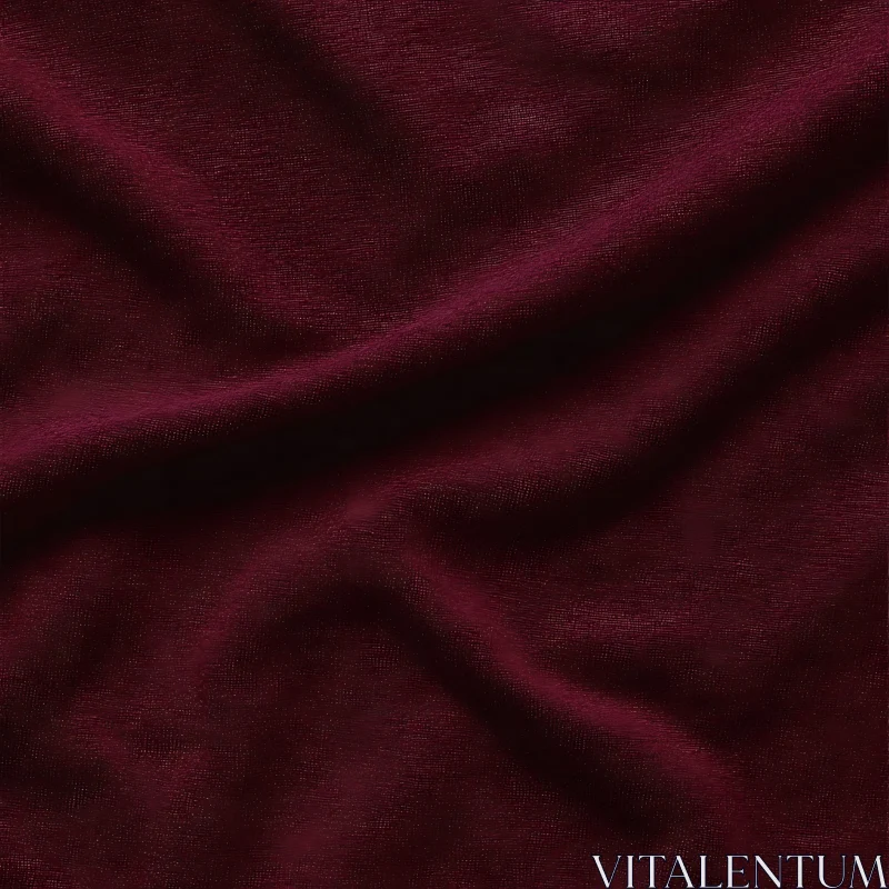 AI ART Luxurious Burgundy Velvet Material Background