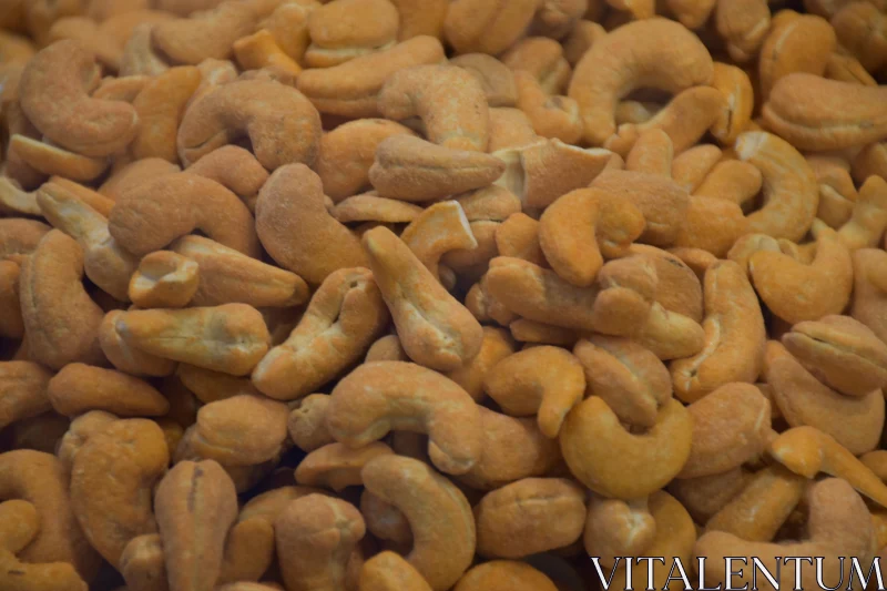 Golden Cashew Nut Image Free Stock Photo