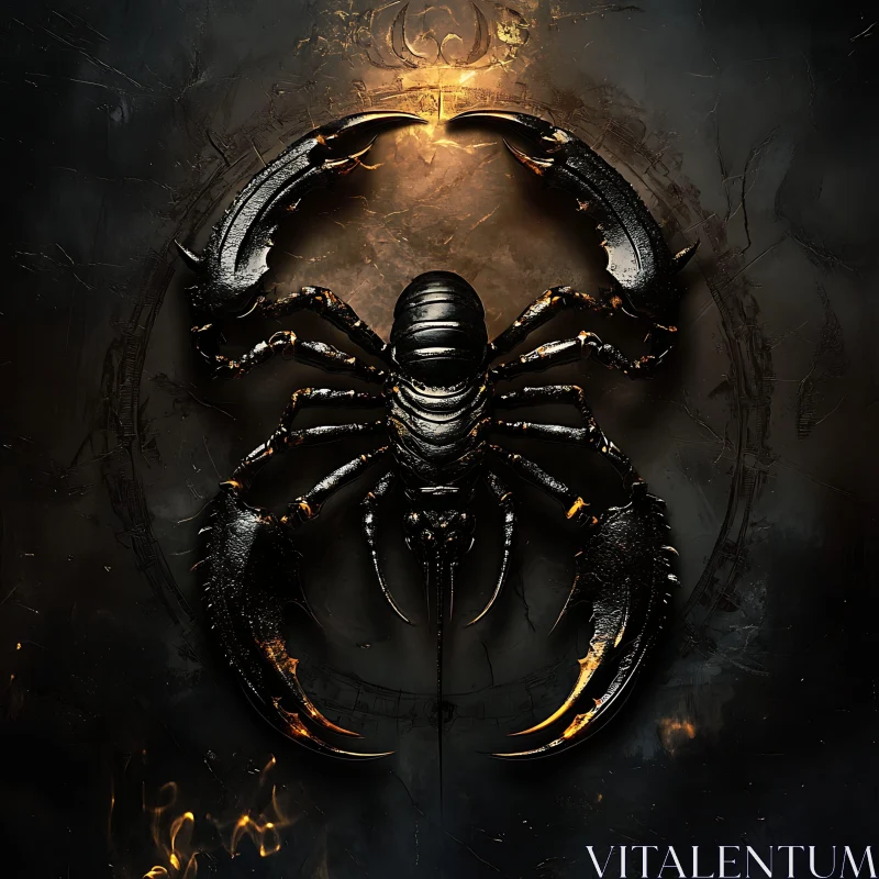 AI ART Dark Scorpion Art