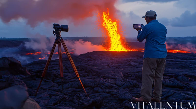 Lava Flow Photography at Sunset