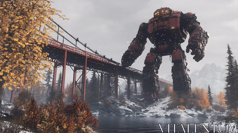 Colossal Robot and Bridge