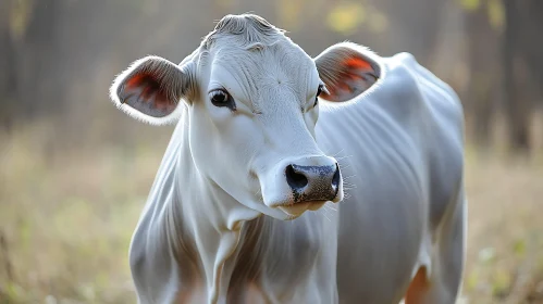 Peaceful Cow in Natural Setting