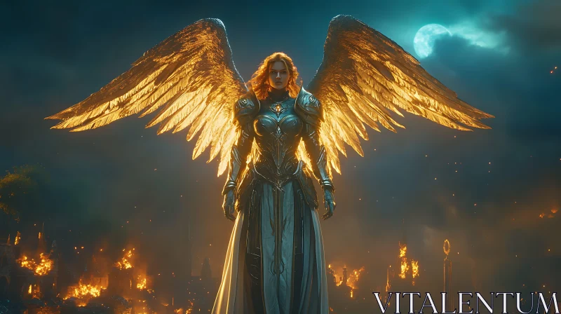 Celestial Guardian in the Night