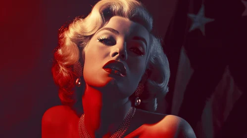 Iconic Portrait of Marilyn Monroe