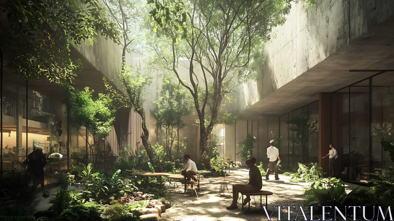 Lush Indoor Garden Retreat