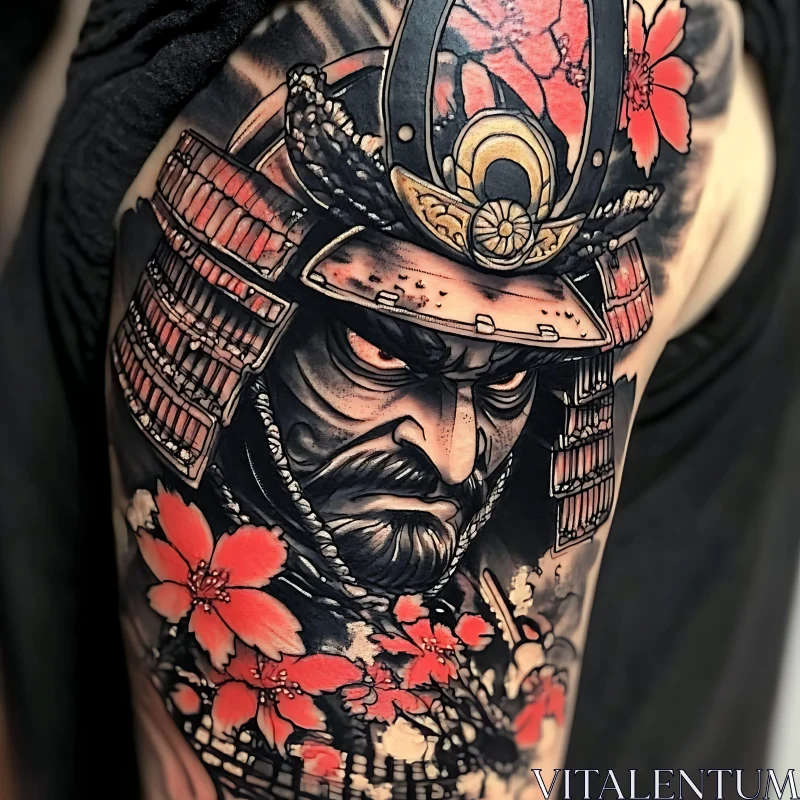 Samurai Tattoo Art on Arm