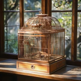 Bird in a Cage Still Life