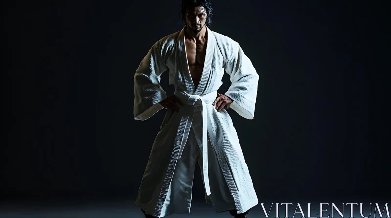 Warrior in White Kimono