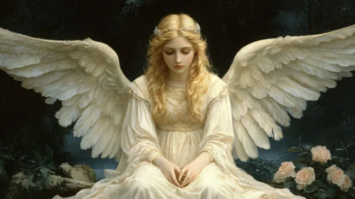 Angel in White Dress