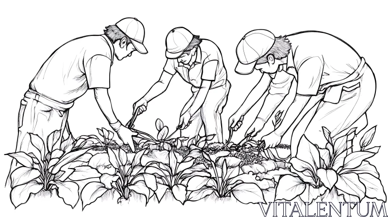 Agricultural Workers in Field