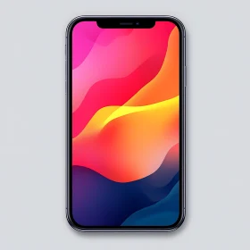 Modern Abstract Art on Mobile Device