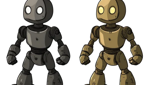 Robots in Tandem: A Study in Contrast