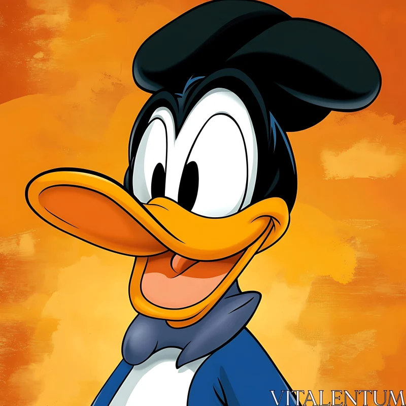 Animated Duck Character Close-up