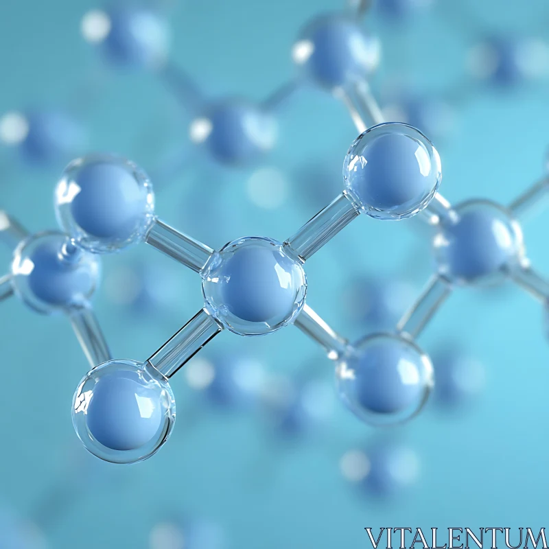 AI ART Scientific Visualization of Molecular Bonds