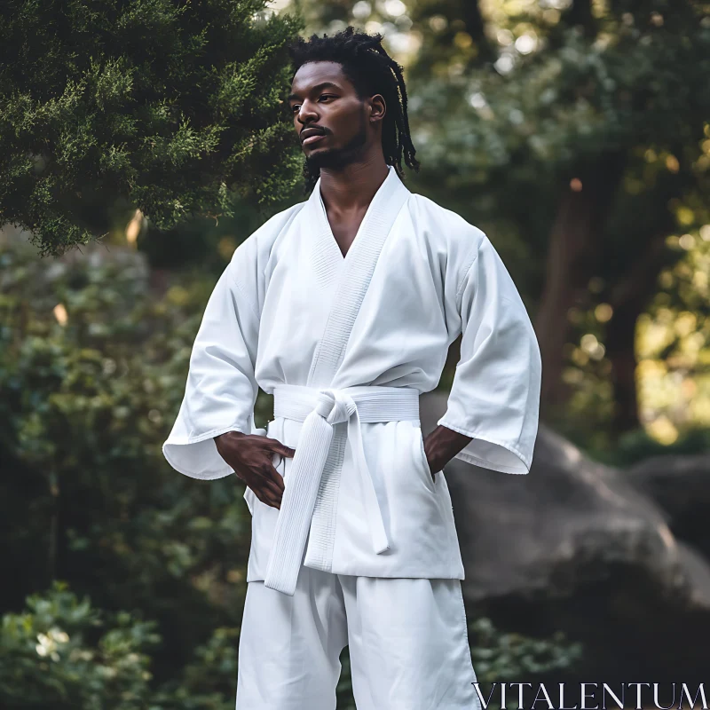 Man in Karate Gi