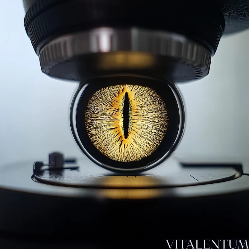 Microscopic View of Cat's Eye