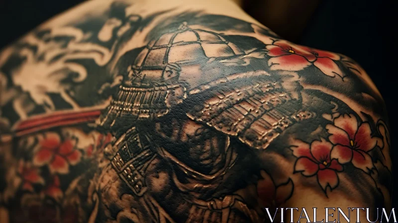 Japanese Samurai Back Tattoo