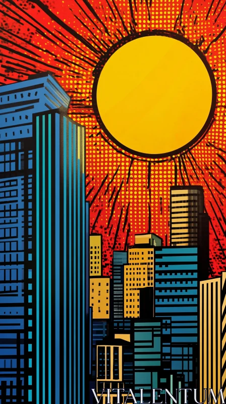 Urban Pop Art: City Skyline