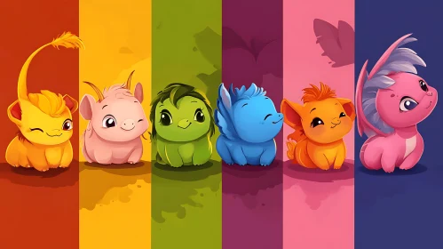 Whimsical Cartoon Animals Art