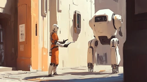 AI Robots Exchanging Information