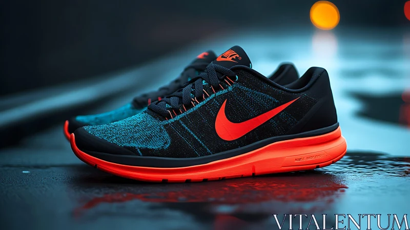 Orange and Black Sneakers