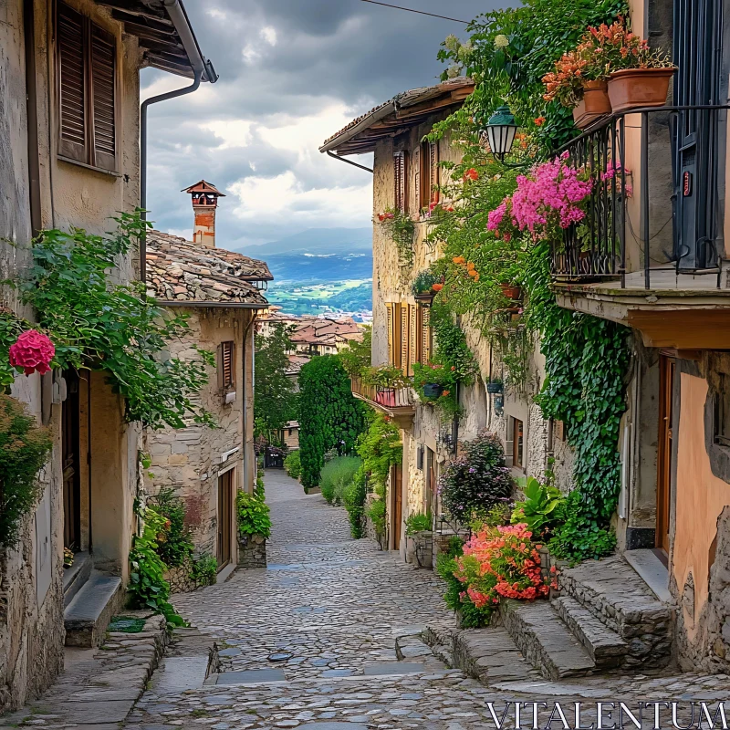 Picturesque Old Town in Italy